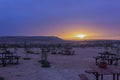 Turkey. Cappadocia. Lunar landscape. Cave. Sunrise