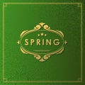 Spring Typographic Design. Royalty Free Stock Photo