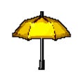 spring umbrella rain game pixel art vector illustration Royalty Free Stock Photo