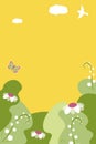 Spring Vector backgrounds with copy space for text, social media stories wallpapers, banners, posters, templates . Bright posters