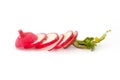 spring vegetables, fresh, radish, Royalty Free Stock Photo