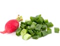 spring vegetables, fresh, radish Royalty Free Stock Photo