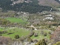 Spring Velebit mountain pastures in the area of Kvarner and above the town of Senj - Croatia Royalty Free Stock Photo