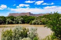 Spring View on the Banks of Green River Utah. Royalty Free Stock Photo