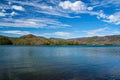 Spring View of Carvin Cove Reservoir and Tinker Mountain Royalty Free Stock Photo