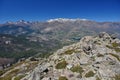 Spring view of the Corsican high mountains Royalty Free Stock Photo