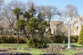 Spring view in the Governor`s Garden of Baku, Azerbaijan Royalty Free Stock Photo