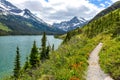 Spring Mountain Hiking Trail at Lake Josephine Royalty Free Stock Photo