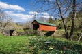 Spring View of Sinking Creek Covered Bridge