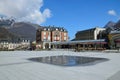 Spring view of the spa town Cauterets, French Pyrenees Royalty Free Stock Photo