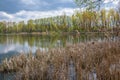 Stawiki lake on the border between Sosnowiec and Katowice cities