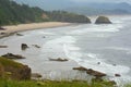 Spring Vista In Ecola State Park - Oregon Coast Royalty Free Stock Photo