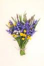 Spring Wildflower Bouquet of British Flowers Royalty Free Stock Photo