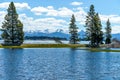 Spring at Yellowstone Lake Royalty Free Stock Photo