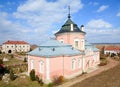 Spring Zolochiv castle view (Ukraine) Royalty Free Stock Photo