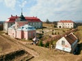 Spring Zolochiv castle view (Ukraine) Royalty Free Stock Photo