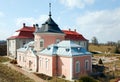 Spring Zolochiv castle view (Ukraine) Royalty Free Stock Photo