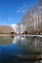 Spring Zong-jiao-lu-kang Park Reflect in water