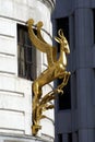 Springbok Statue, South Africa House at Trafalgar Square in London, England