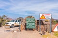 Springbokwasser Gate, Skeleton coast park, Namibia. Royalty Free Stock Photo