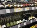 The Chardonnay White Wine aisle of a Binny`s Beverage Depot