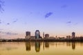 Springfield massachusetts city skyline early morning