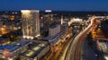 Springfield Massachusetts Early Evening Rush Hour Traffic Aerial