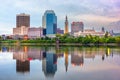 Springfield, Massachusetts, USA downtown skyline Royalty Free Stock Photo