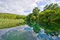 Springs of Black Drin river near Ohrid, Macedonia Royalty Free Stock Photo