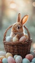 Springtime Bunny Surprise: Easter Sunday Fun Royalty Free Stock Photo