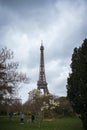 Springtime Champ de Mars and Eiffel tower. Paris, France