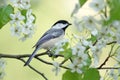 Springtime Chickadee Royalty Free Stock Photo