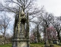Springtime With the Deceased in Bellefontaine Cemetery - Saint Louis, MO Royalty Free Stock Photo