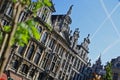 Springtime on the Grand Place in Brussels Royalty Free Stock Photo