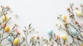 springtime joy and Easter celebrations with lifelike felt embellishments, showcasing delicate pastel colors against a