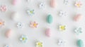 springtime joy and Easter celebrations with lifelike felt embellishments, showcasing delicate pastel colors against a