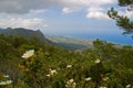 Springtime landscape and sea view from Pentadaktylos mountains i