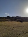 Springtime scenic landscape backroads Cheyenne Wyoming