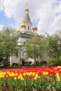 Springtime in Sofia, the capital of Bulgaria Royalty Free Stock Photo
