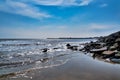 Sparkling Seas On An Ebbing Tide - Lyme Regis Royalty Free Stock Photo