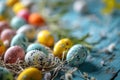 Springtime vibrance: Easter background with lively colors