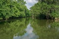 Springtime View of the Roanoke River Royalty Free Stock Photo