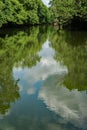 Springtime View of the Roanoke River Royalty Free Stock Photo