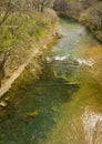 Springtime View of the Roanoke River - 4 Royalty Free Stock Photo