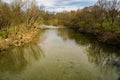 Springtime View of the Roanoke River Royalty Free Stock Photo