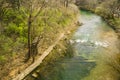 Springtime View of the Roanoke River - 5 Royalty Free Stock Photo