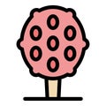 Sprinkle cake icon vector flat