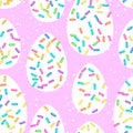 Sweet confetti seamless pattern
