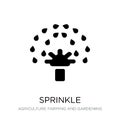 sprinkle icon in trendy design style. sprinkle icon isolated on white background. sprinkle vector icon simple and modern flat