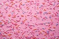 Sprinkle pattern on a pink canvas, perfect for diverse design